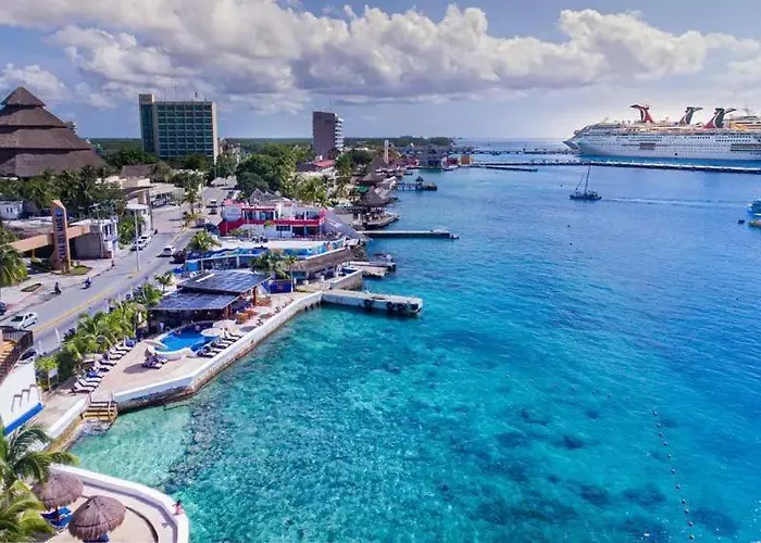 Amplio Estudio Frente Al Mar En A5 Apartment Cozumel